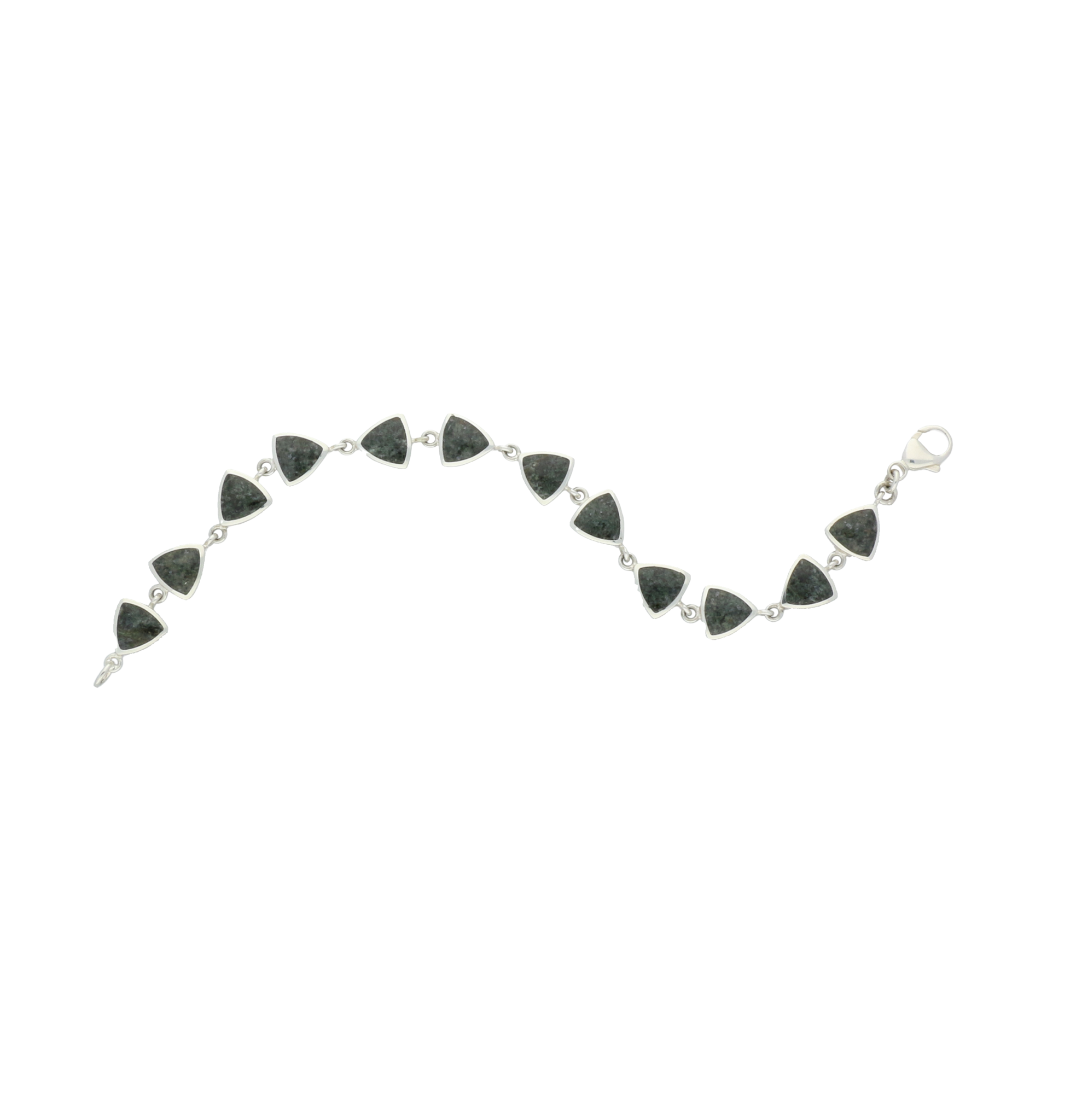 Preseli Bluestone Bracelet Triangle Silver