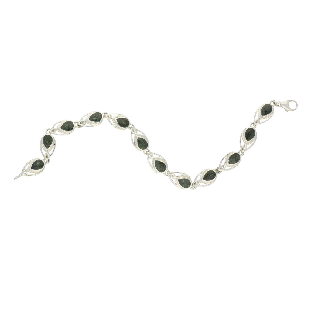 Preseli Bluestone Bracelet Celtic Pear link Silver