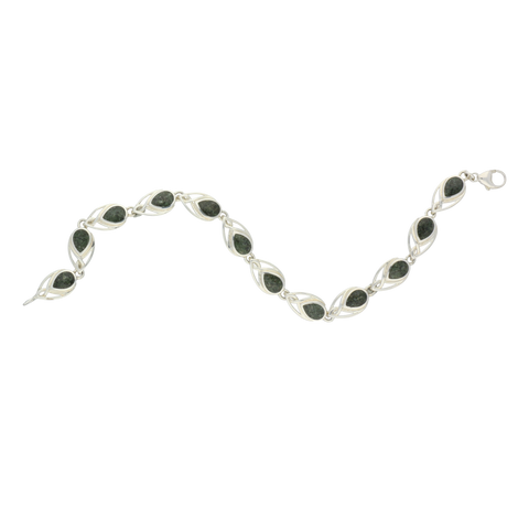 Preseli Bluestone Bracelet Celtic Pear link Silver