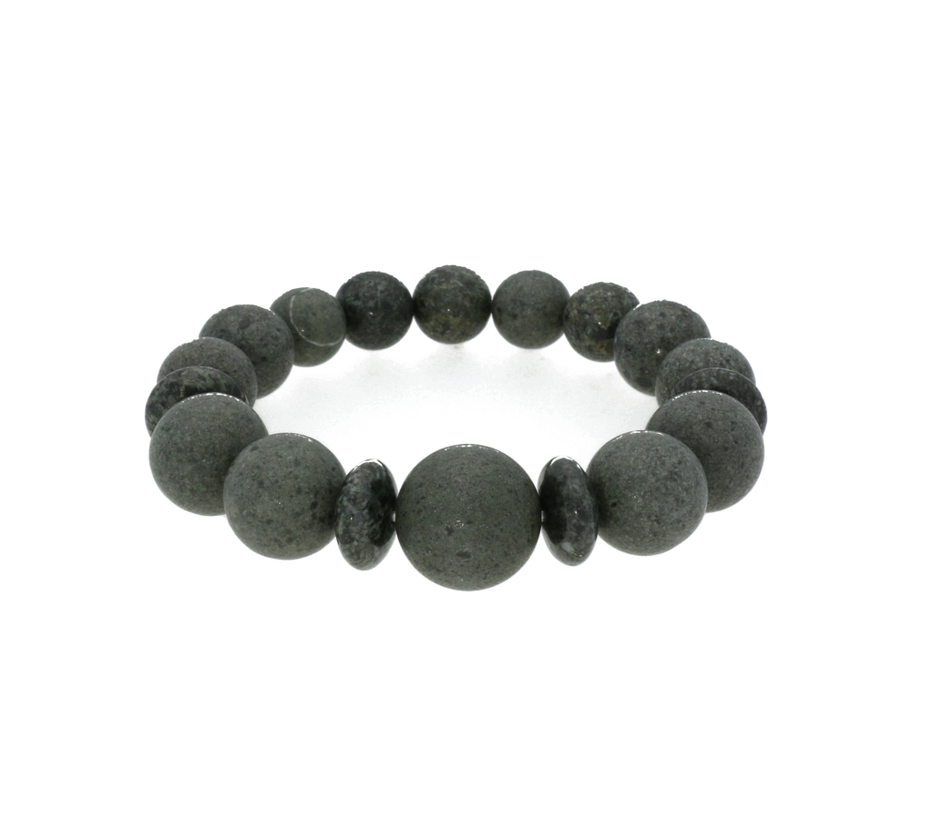Preseli Bluestone Bracelet Stretch Graduating Bead