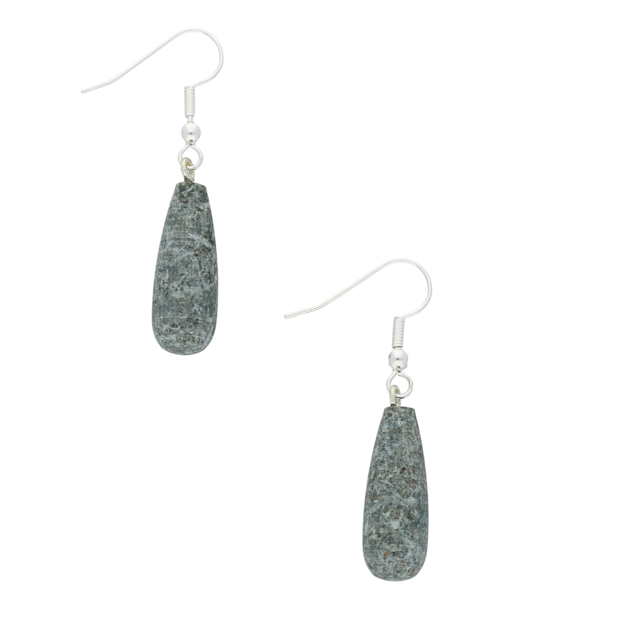 Preseli Bluestone Earrings Large Pear Drops Silver