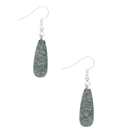 Preseli Bluestone Earrings Large Pear Drops Silver