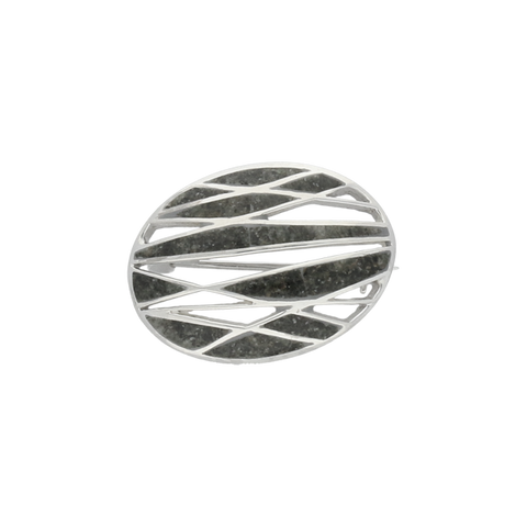 Preseli Bluestone Brooch Geometric Silver