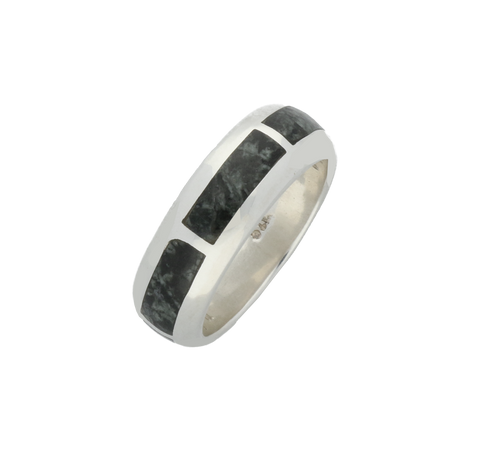 Preseli Bluestone Ring Oblong Silver