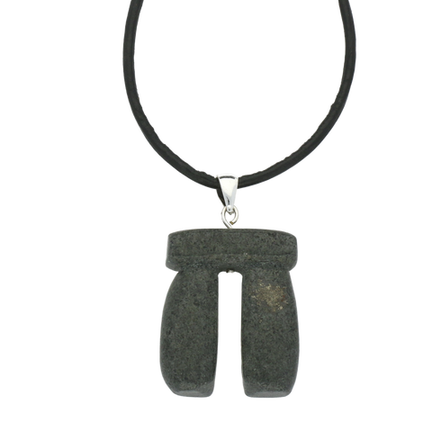 Preseli Bluestone Necklace Trilithon Silver Leather Preseli